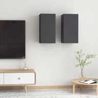 TV stolíky 2 ks šedé 30,5x30x60 cm drevotrieska
