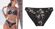 NEXT CZARNE BIKINI W KWIATY DÓŁ FIGI 40