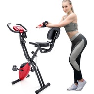 Rower treningowy 3 w 1, magnetyczny składany rower fitness, rowerowy trenażer domowy