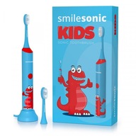 Sonická zubná kefka Smilesonic Kids Dino + Sada nástavcov Smilesonic Kid