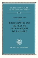 Bibliographie des Oeuvres de Jean-Francois De La