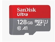 SanDisk MicroSDXC karta 128GB Ultra (140 MB/s, A1 Class 10 UHS-I) + adaptér