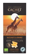 BIO Czekolada Hazelnuts & Orange 57% kakao 100g Cachet