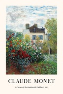 Plakat 60x40 Claude Monet ogród kwiaty róże malowany sztuka BOHO 30 WZORÓW