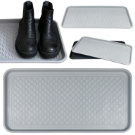 CIPŐCSEPEGTETŐ CIPŐTARTÓ ÁLLVÁNY LÁBTÖRLŐ SZŐNYEG 38 X 76CM SZÜRKE