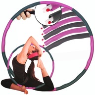Hula Hop odchudzające fitness fit koło z wypustkami masażerem składane