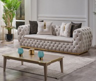 sofa VALENCE 2-osobowa salon 4 poduszki w zestawie styl glamour