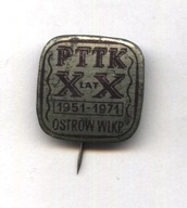 odznak 20 rokov PTTK Ostrów Wielkopolski cestovný ruch