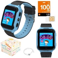 SMARTWATCH DLA DZIECI ZEGAREK LOKALIZATOR GPS KROKI SEN + KARTA SIM GRATIS