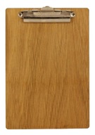 Clipboard deska podkładka A4 klipsem drewniany DĄB
