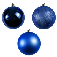 Niebieskie bombki choinkowe nietłukące 7 cm 6 szt. ozdoby dekoracje
