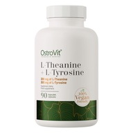 OstroVit L-TEANINA L-TYROZYNA 90 kaps PAMIĘĆ RELAKS 200 mg + 300 mg