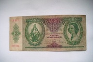 Banknot Węgry 10 Pengo 1936 r. seria B 812
