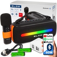 BLUETOOTH REPRODUKTOR PRENOSNÉ RÁDIO FM USB BEZDRÔTOVÝ KARAOKE RGB MIKROFÓN