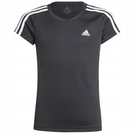 NT Koszulka adidas Designed 2 Move 3-Stripes Tee girls GN1457 czarny 164 cm