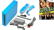 NINTENDO WII NIEBIESKA + WII REMOTE PLUS + NOWA GRA !