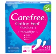 Carefree Cotton Flexiform Wkładki higieniczne bezzapachowe 56 sztuk