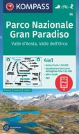 PN GRAN PARADISO DOLINA AOSTY mapa KOMPASS 2023