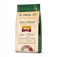 Fitmin Light & Senior Medium Maxi sucha karma dla psów jagnięcina z wołowiną 12 kg