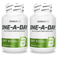 BioTech USA One-A-Day vitamíny minerály 100 tab x2