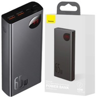 VELMI RYCHLÝ POWERBANK BASEUS 20000MAH 65W PD 3X USB USB-C QC VÝKON 65W