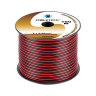 Cabletech Kabel głośnikowy 0,2mm czarno-czerwony []