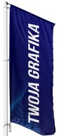 Flaga reklamowa 200x70cm firmowa Nadruk + Logo
