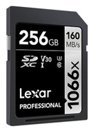 SD karta Lexar Pro 1066x SDXC U3 (V30) R160/W70 256GB 256 GB