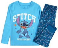 Chlapčenské PYŽAMO bavlna STITCH modré 122 R318C