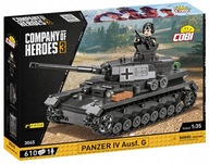 COBI 3045 Company of Heroes 3. Niemiecki czołg Panzer IV Ausf G 610 klocków