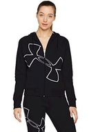 MIKINA UNDER ARMOUR FZ BIG LOGO COTTON HOODIE WOMEN BLACK M