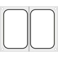 Matryca forma do zgrzewarek MCS na dwie tacki pojemniki 178x113 mm - Hendi