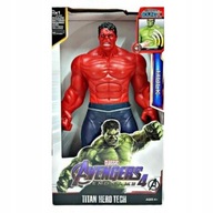 PIROS HULK 30CM-ES INTERAKTÍV FIGURA VILÁGÍT LED
