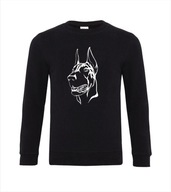 Bluza damska DOBERMAN 01 PIES S-XXL czarna