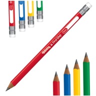 Ołówek do nauki pisania gruby trójkątny z gumką Colorino