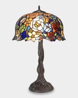 Vitrážová lampa v štýle Tiffany Farebné Kvety