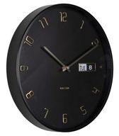 Designerski zegar ścienny 5953BK Karlsson 30cm