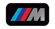BMW M-Power chrom naklejka 3D 17x9 znaczek na felgi, kierownicę chrom 1 szt