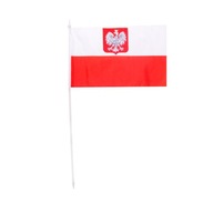 FLAGA POLSKI CHORĄGIEWKA GROT PCV ORZEŁ 6x11cm