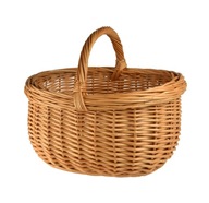 PĚKNÝ a PEVNÝ PROUTĚNÝ KOŠÍK NA NÁKUPY HOUBY