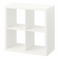 IKEA KALLAX Regál s dverami, biely, 77x77cm