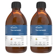 Vitaler's Nórsky Citrónový Tran + Oranžový Imunita