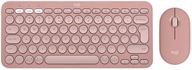 Sada klávesnice a myši Logitech Pebble 2 Combo ružová