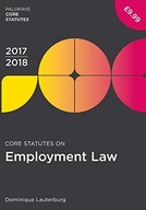 Core Statutes on Employment Law 2017-18