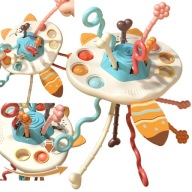 WOOPIE Montessori Érzékelő játék Rágóka Csörgő Többfunkciós Róka