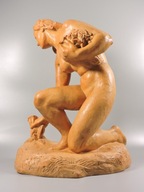 Rzeźba figurka akt antyk terakota Czechy 1920 B. Neuzil Bechyne