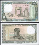 $ Liban 250 LIVRES P-67e UNC 1988