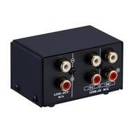 Domáce kino EYUIqe Stereo prepínač pre výber audio signálu čierna 0 W 2.0
