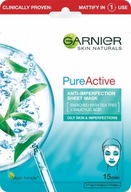 Garnier Skin Naturals Pure Active Oczyszczająca Maska na tkaninie do cery t