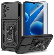 Tok hátlap KrainaGSM fekete, állvánnyal Samsung Galaxy A26 készülékhez